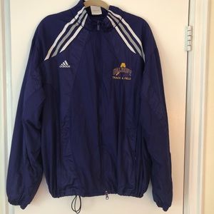 UAlbany Adidas Track and Field Windbreaker